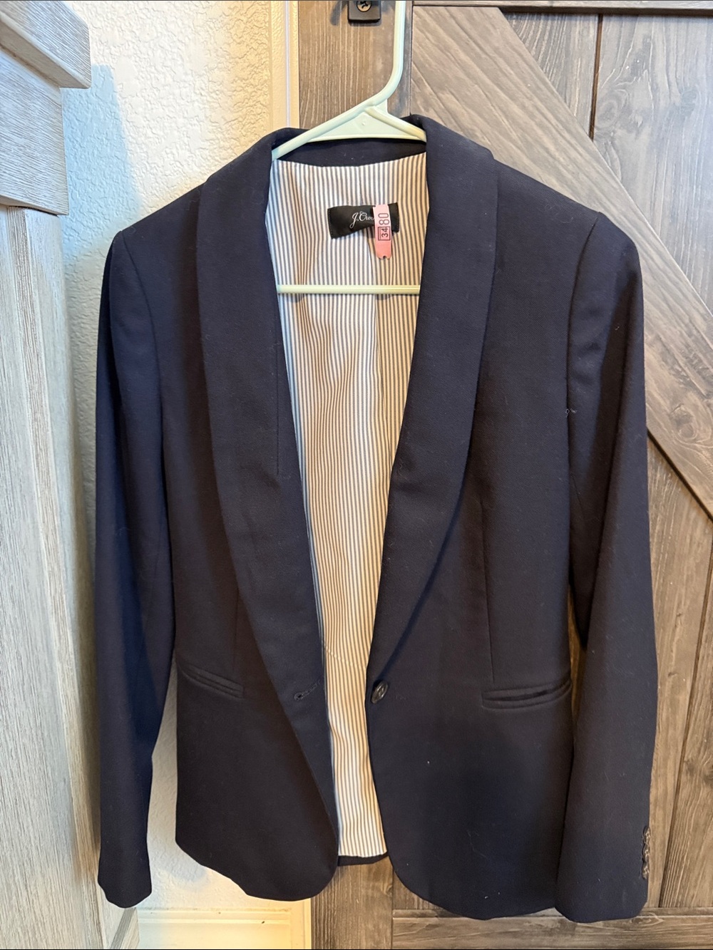 J. Crew Navy Shawl-Collar Blazer